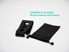 Adjustable Phone Stand, Foldable Cell Phone Holder with Pouch