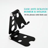 Adjustable Phone Stand, Foldable Cell Phone Holder with Pouch