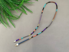 Wrapped Yarn Charging Cable: Multicolor Charging Cord Compatible with Lightning Devices