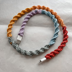 Macrame Phone Charger: Recycled Cotton Cord