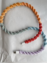 Macrame Phone Charger: Recycled Cotton Cord