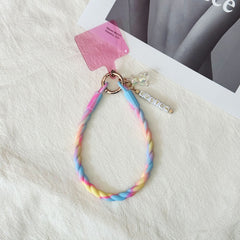 Silicone Phone Straps with Custom Names, Compatible with All Phone Models
