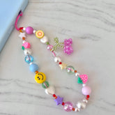 Fruity Tooty Phone Charm – Colorful Beaded Phone Strap, Kawaii Y2K Aesthetic Lanyard