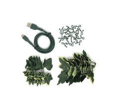 USB-C Cable with Ivy Leaf Design
