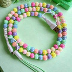 Beaded Fancy 4-IN-1 iPhone/type C phone charger
