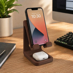 Phone and Headphone Stand, 3D Printed Desk Organizer, Minimalist Phone Holder, Office Desk Setup, Home Office Decor