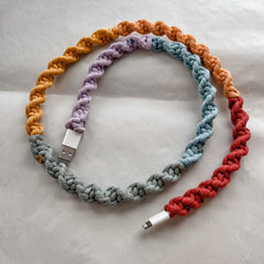 Macrame Phone Charger: Recycled Cotton Cord