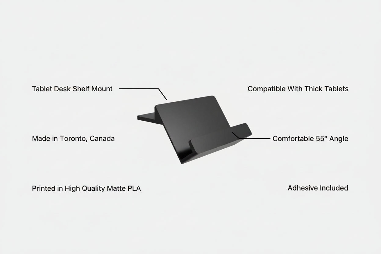 Universal Tablet Desk Shelf/Monitor Stand Mount